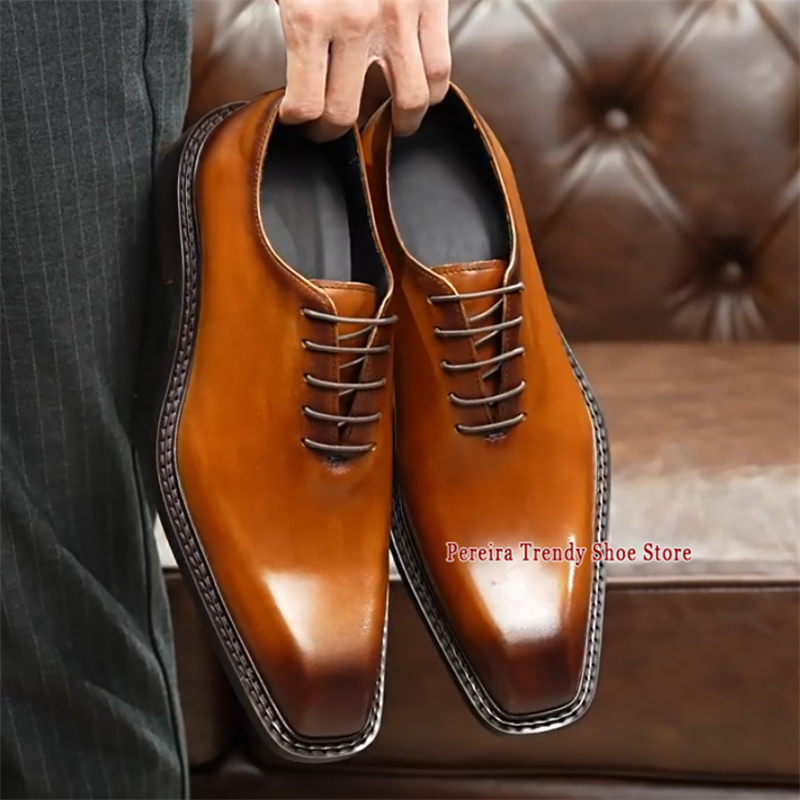 Men'S Grooming Oxford - Sepatu Bisnis Pria Sepatu Oxford Buatan