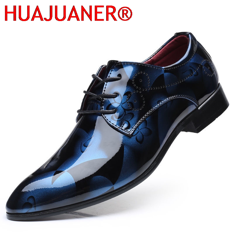 Men'S Grooming Oxford - Sepatu Kantor Pria Pola Bunga Sepatu