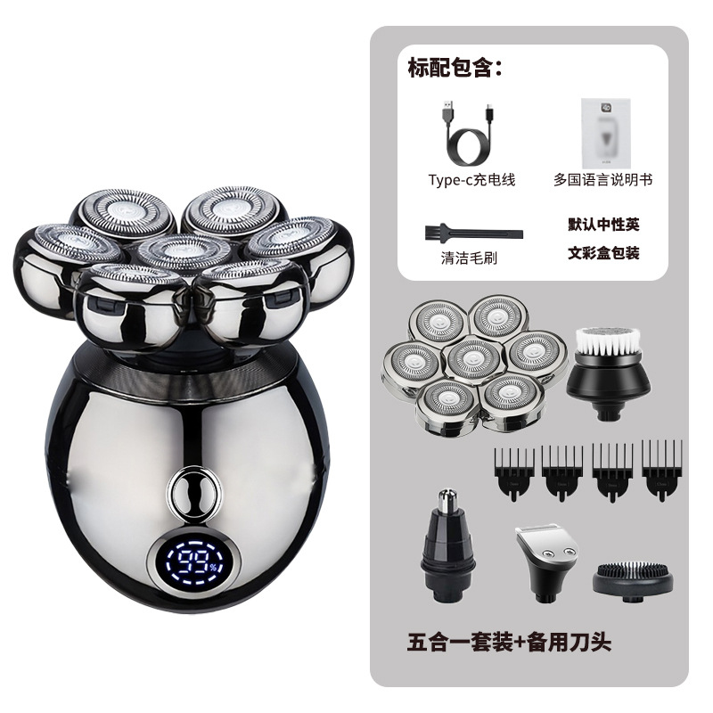 Men'S Grooming Razor Kit - Alat Cukur Elektrik Multifungsi 5-in-1 untuk