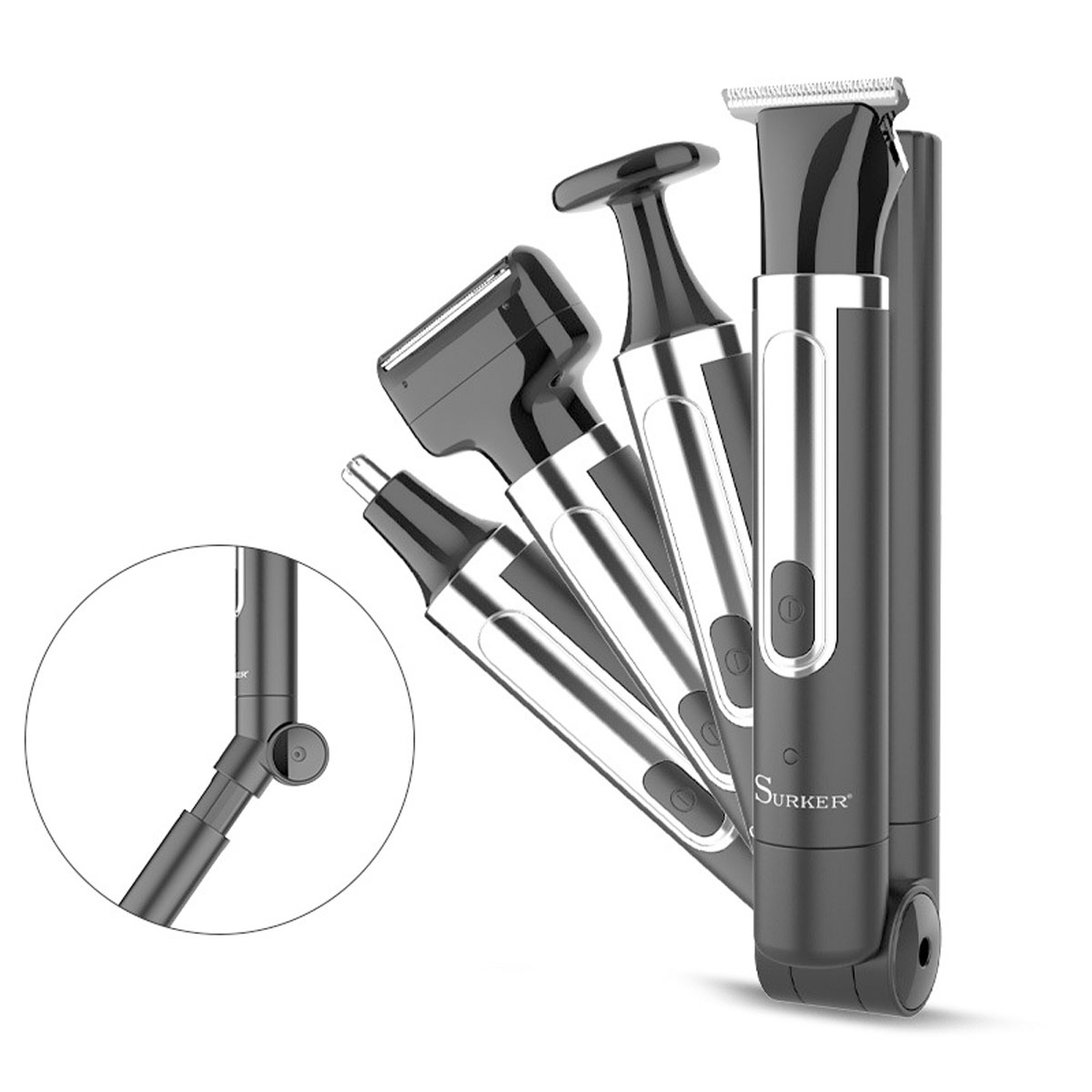 Men'S Grooming Razor Kit - Surker Alat Cukur 4-In-1 untuk Pria