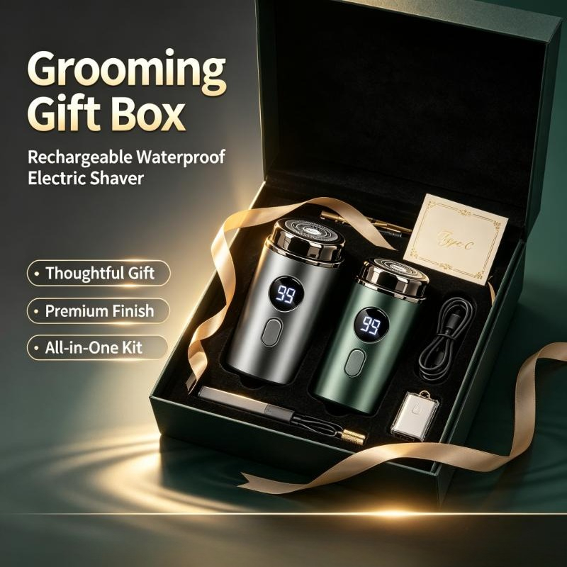 Men'S Grooming Gift Box - Pemangkas Rambut Elektrik Tahan Air yang