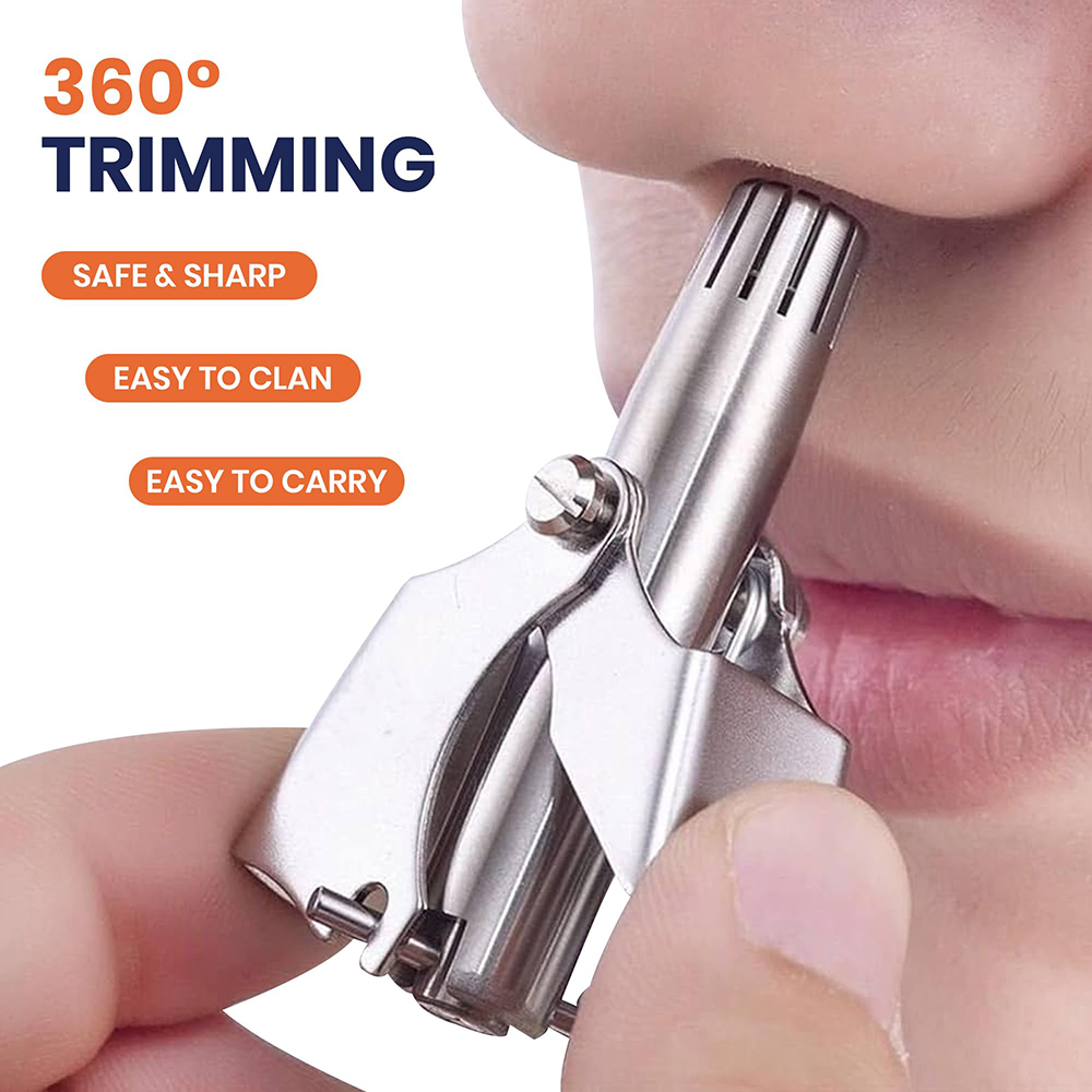Men'S Grooming Nose Hair Trimmer - Alat Perawatan Perjalanan Mudah Dibersihkan, Dapat