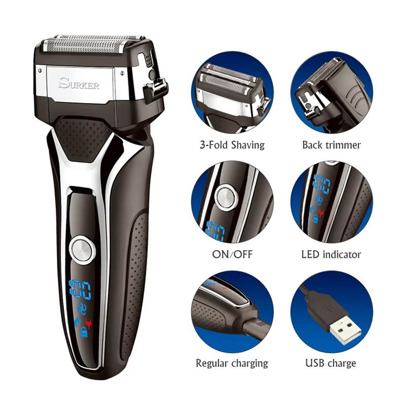 Men'S Grooming Razor Kit - Alat Cukur Listrik Surker untuk Pria