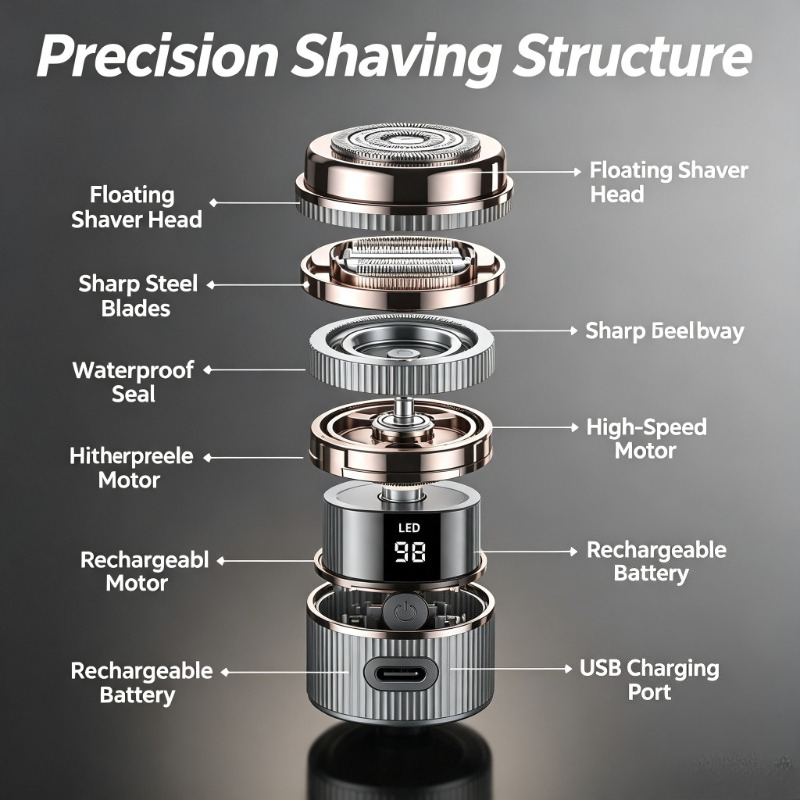 2026 Alat Cukur Elektrik Mini  - Men'S Grooming Razor Kit ulasan dan harga