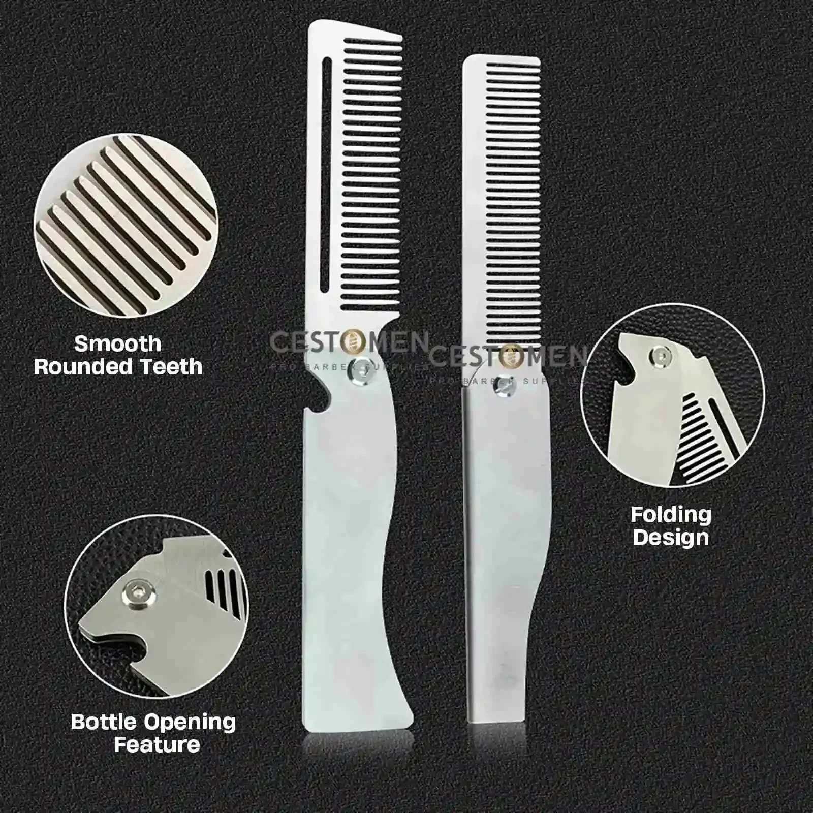 Tipe Baru 1/2 Buah Sisir Baja  - Men'S Grooming Oil ulasan dan harga