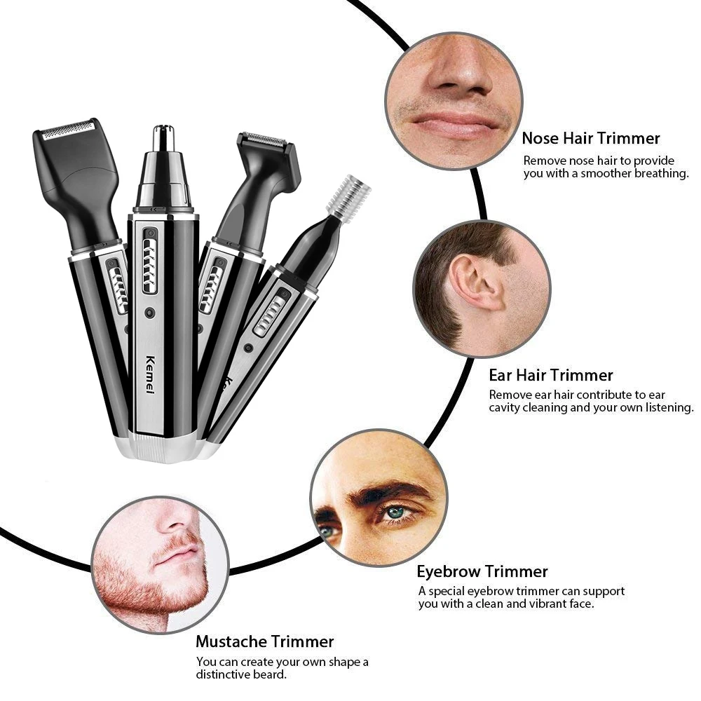 Kemei alat pangkas hidung elek - Men'S Grooming Nose Hair Trimmer ulasan dan harga