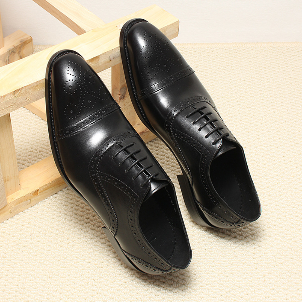 Sepatu Formal Brogue Kulit Asl - Men'S Grooming Oxford ulasan dan harga