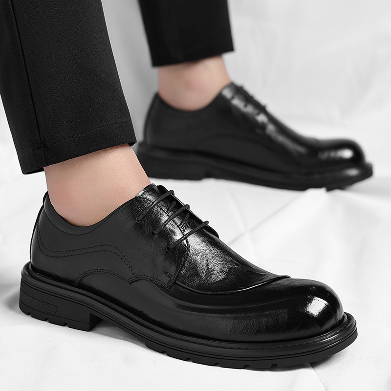 Sepatu Kulit Asli Coklat Mengk - Men'S Grooming Oxford ulasan dan harga