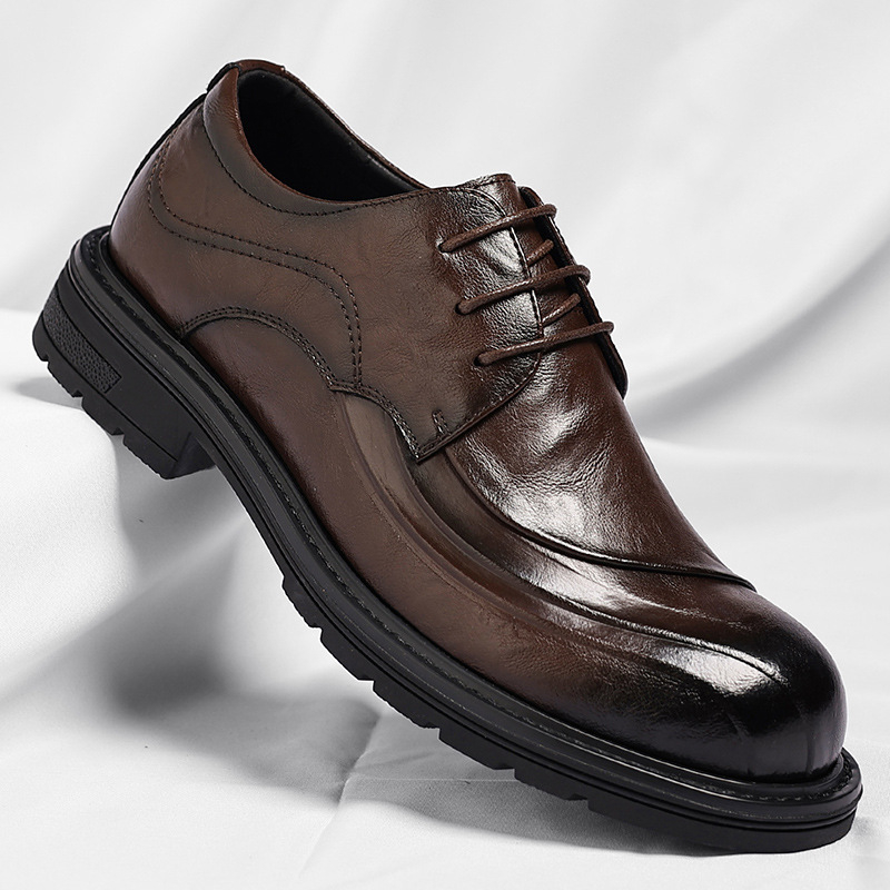 Sepatu Kulit Asli Coklat Mengk - Men'S Grooming Oxford ulasan dan harga