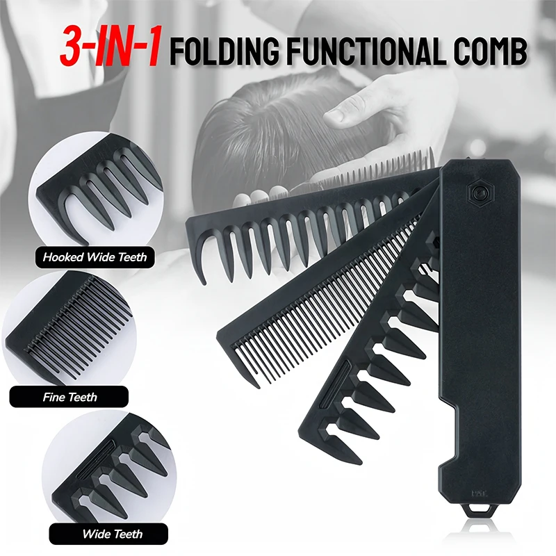 Sisir Jenggot Lipat 3-in-1 unt - Mens Grooming Kit Gift ulasan dan harga