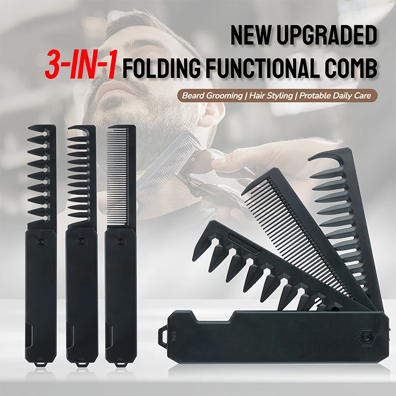 Sisir Jenggot Lipat 3-in-1 unt - Mens Grooming Kit Gift ulasan dan harga