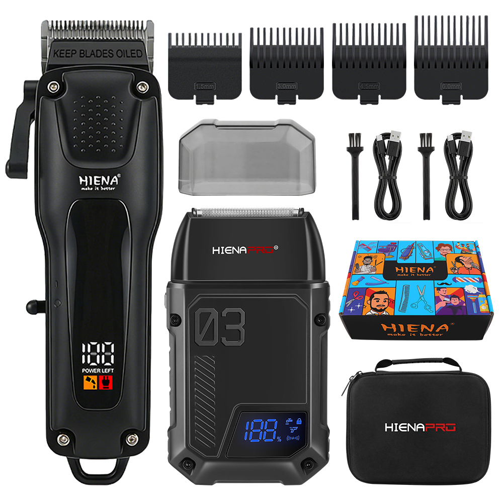 HIENA PRO 2-in-1 Alat Cukur Ra - Mens Grooming Kit Gift ulasan dan harga