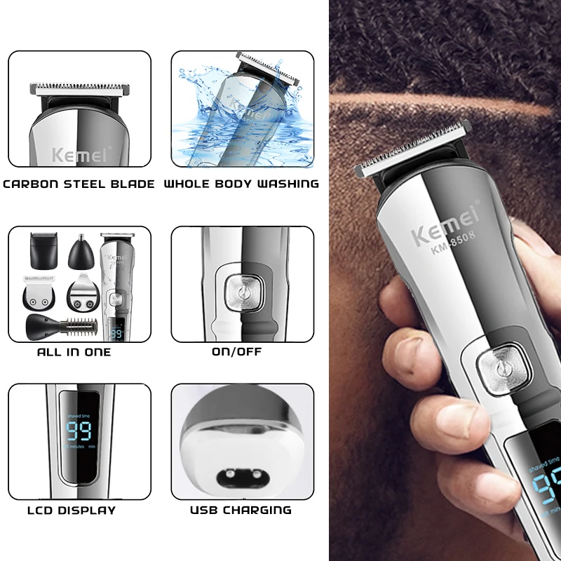 Kemei Alat Cukur Rambut Jenggo - Men'S Grooming Razor Kit ulasan dan harga